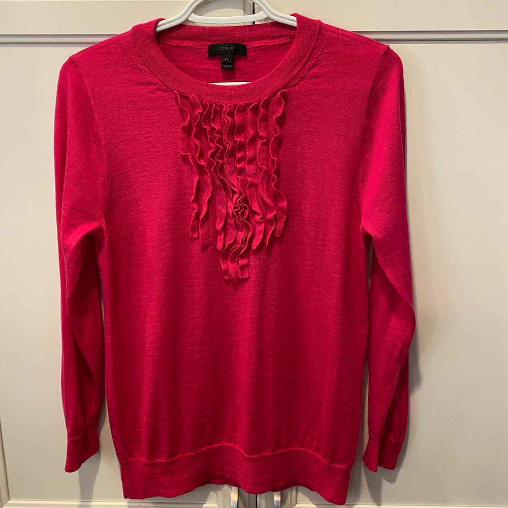 Jcrew ruffle sweater